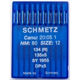 A Schmetz 10 Nadeln Stärke 90 Rundkolbennadeln 1738 #134 