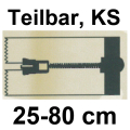 YKK Reißverschluss, teilbar, Kunststoff 65cm...