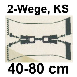 YKK Reißverschluss, zweiwege, Kunststoff 80cm Palisander (570)