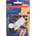 YKK Ösen und Scheiben 3,6mm Altmessing