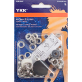 YKK Ösen und Scheiben 5,5mm Silber