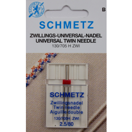 Schmetz Zwillingsnadel 2,5 / 80