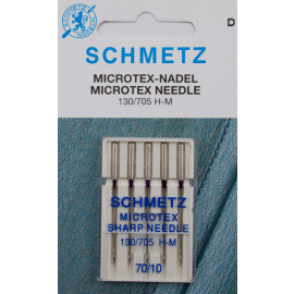 5 Schmetz Microtex-Nadeln Stärke 70