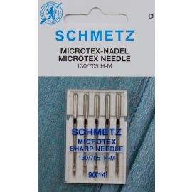 5 Schmetz Microtex-Nadeln Stärke 90