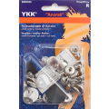 YKK Anorak Druckknopf 15mm Silber