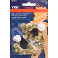 YKK Anorak Druckknopf 15mm Messing