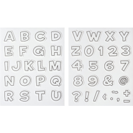 Stempel-Set Buchstaben & Zahlen