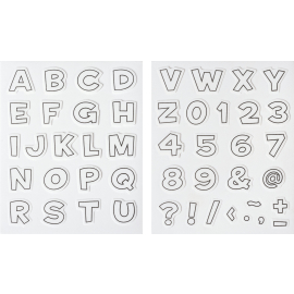 Stempel-Set Buchstaben & Zahlen