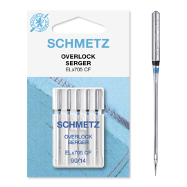 5 Schmetz Overlocknadeln ELx705 Stärke 80