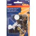 YKK Anorak Druckknöpfe 15mm Altmessing (10 Stück)