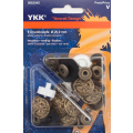 YKK Anorak Druckknöpfe 20mm Altmessing Stern