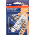 YKK Zackenringe 10mm Silber (10 Stück)