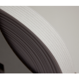 glattes Gummiband weich (soft elastic) weiß 20mm