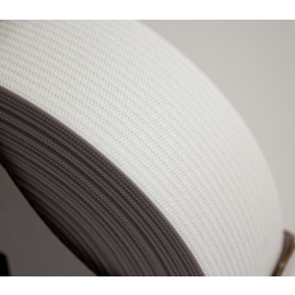 glattes Gummiband weich (soft elastic) weiß 40mm