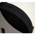 Knopfloch Gummiband (elastic) schwarz 25mm