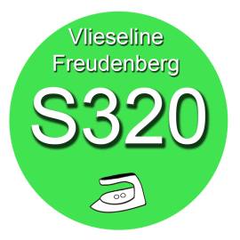 Schabrackeneinlage S320 90cm breit - weiß (Freudenberg/Vlieseline)